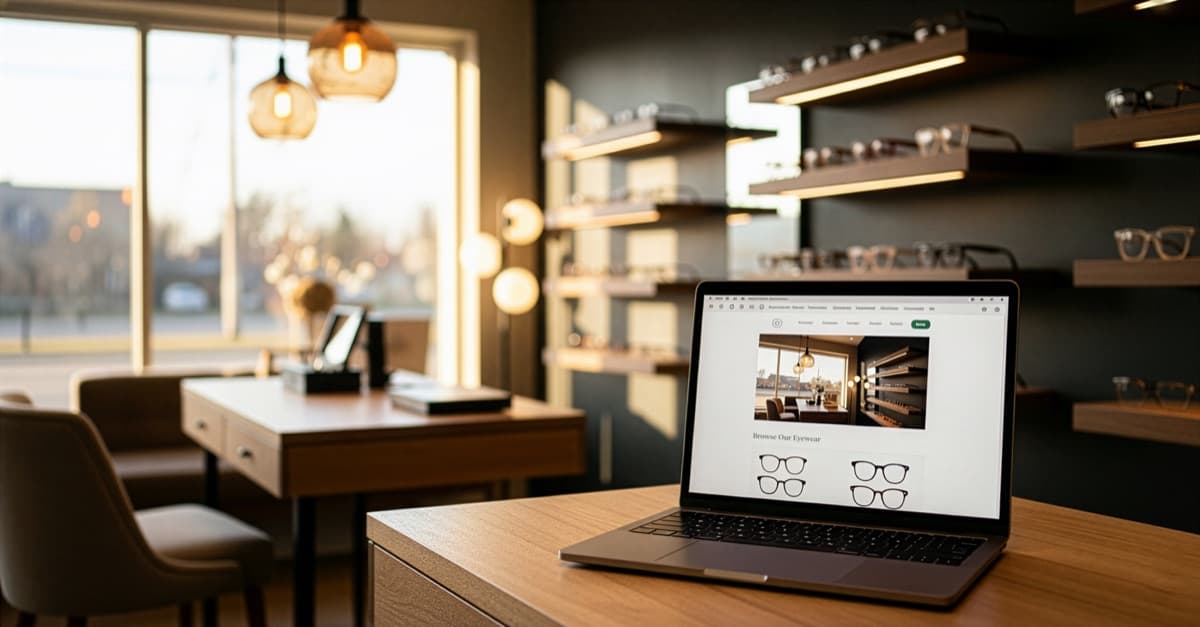 Optify optical dispensary background